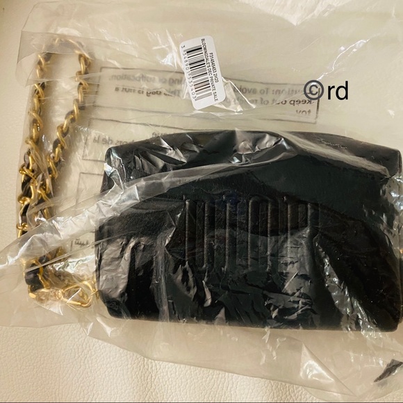 Dior Black & Gold Chain Wristlet Small new - Picture 2 of 7